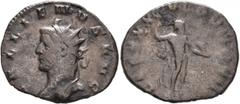 Roman Imperial Gallienus, 253-268. Antoninianus (Billon, 22 mm, 2.52 g, 11 h), Mediolanum, 260-261. GALLIENVS AVG Radiate head of Gallienus to left. Rev. LEG XXX VLP VII P VII F Neptun standing front,