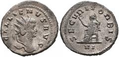 Roman Imperial Gallienus, 253-268. Antoninianus (Billon, 22 mm, 4.10 g, 1 h), Rome, 263-264. GALLIENVS AVG Radiate head of Gallienus to right. Rev. SECVRIT ORBIS / VI Securitas seated left, holding sc