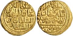 Early Medieval & Islamic ISLAMIC, Ottoman Empire. Murad III, AH 982-1003 / AD 1574-1595. Sultani (Gold, 20 mm, 3.44 g, 3 h), Misr, AH 982 = AD 1574. Pere 274. Sultani 9643. Struck somewhat off center,