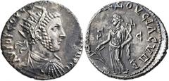 Roman Provincial SYRIA, Seleucis and Pieria. Emesa. Uranius Antoninus, usurper, 253-254. Tetradrachm (Silver, 25 mm, 8.88 g, 12 h), end 253-early 254. AYTO K COY C[ЄOYHPOC ANTⲰ]NINOC C Radiate, draped