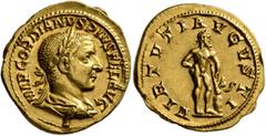 Roman Imperial Gordian III, 238-244. Aureus (Gold, 21 mm, 5.14 g, 7 h), Rome, 241-243. IMP GORDIANVS PIVS FEL AVG Laureate, draped and cuirassed bust of Gordian III to right, seen from behind. Rev. VI