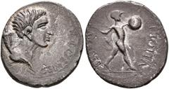Civil War 68-69 AD Forces of Galba in Spain. Anonymous, 3 April-2nd half of June 68. Denarius (Silver, 19 mm, 3.68 g, 6 h), uncertain mint in Spain. Group III. GENIO P R Draped youthful head of the Ge