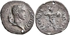 Civil War 68-69 AD Forces of Galba in Spain. Anonymous, 3 April-2nd half of June 68. Denarius (Subaeratus, 20 mm, 3.60 g, 7 h), uncertain mint in Spain. Group III. GENIO P R Draped youthful head of th