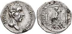 Civil War 68-69 AD Vitellius, as Imperator. 2 January-18 July 69. Denarius (Subaeratus, 18 mm, 2.75 g, 5 h), uncertain mint in the Rhine Valley. 'Plated Jupiter-Vesta Group', imperatorial portrait iss