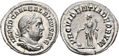 Roman Imperial Balbinus, 238. Denarius (Silver, 20 mm, 2.92 g, 12 h), Rome, circa April-June 238. IMP C D CAEL BALBINVS AVG Laureate, draped and cuirassed bust of Balbinus to right. Rev. PROVIDENTIA D