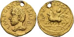 The Aurum Barbarorum Collection III UNCERTAIN GERMANIC TRIBES, Pseudo-Imperial coinage. Late 3rd-early 4th centuries. 'Aureus' (Gold, 20 mm, 6.30 g, 12 h), 'Gordian Group'. Imitating Gordian III, 238-