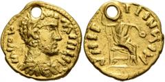 The Aurum Barbarorum Collection III UNCERTAIN GERMANIC TRIBES, Pseudo-Imperial coinage. Late 3rd-early 4th centuries. 'Aureus' (Gold, 20 mm, 6.30 g, 1 h), 'Derived Gordian Group B'. MNOV MININ Laureat