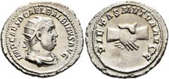 Roman Imperial Balbinus, 238. Antoninianus (Silver, 24 mm, 4.24 g, 12 h), Rome, circa April-June 238. IMP CAES D CAEL BALBINVS AVG Radiate, draped and cuirassed bust of Balbinus to right. Rev. PIETAS 