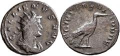 Roman Imperial Gallienus, 253-268. Antoninianus (Billon, 22 mm, 2.81 g, 1 h), Mediolanum, 261. GALLIENVS AVG Radiate, draped and cuirassed bust of Gallienus to right. Rev. LEG III ITAL VII P VII F Sto