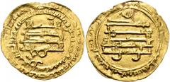 Early Medieval & Islamic ISLAMIC, Egypt & Syria (Pre-Fatimid). Tulunids. Khumarawaih, AH 270-282 / AD 884-896. Dinar (Gold, 25 mm, 3.52 g, 1 h), Harran, AH 276 = AD 889/90. Bernardi 193Hj. Very rare. 