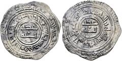 Early Medieval & Islamic ISLAMIC, Fatimids. al-'Aziz billah, AH 365-386 / AD 975-996. Half Dirham (Silver, 21 mm, 1.25 g), Masini (Messina on Sicily), date illegible. Cf. Album 705 (for half dirhams o