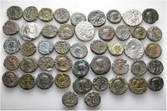Group Lots A lot containing 47 bronze coins. All: Alexandrian Tetradrachms. Fine to very fine. LOT SOLD AS IS, NO RETURNS. 47 coins in lot. From the Rhakotis Collection, formed in the 1960s and 1970s 