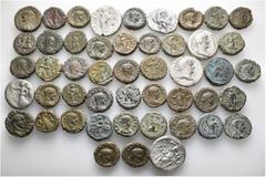 Group Lots A lot containing 48 bronze coins. All: Alexandrian Tetradrachms. Fine to very fine. LOT SOLD AS IS, NO RETURNS. 48 coins in lot. From the Rhakotis Collection, formed in the 1960s and 1970s 