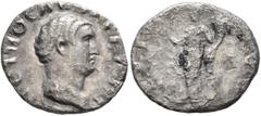 Roman Imperial Otho, 69. Denarius (Silver, 18 mm, 2.39 g, 6 h), Rome, 15 January-16 April 69. IMP OTHO CAESAR AVG TR P Bare head of Otho to right. Rev. PONT MAX Ceres standing front, head to left, hol