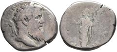 Roman Imperial Pertinax, 193. Denarius (Silver, 17 mm, 2.96 g, 7 h), Rome. IMP CAES P HELV [PERTIN AVG] Laureate head of Pertinax to right. Rev. [PROVID DEOR COS II] Providentia standing front, head t