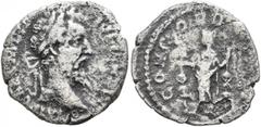 Roman Imperial Didius Julianus, 193. Denarius (Silver, 17 mm, 1.92 g, 6 h), Rome. IMP CAES M DID IVLIAN AVG Laureate head of Didius Julianus to right. Rev. CONCORD MILIT Concordia standing front, head