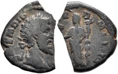 Roman Imperial Didius Julianus, 193. Denarius (Bronze, 17 mm, 1.74 g, 12 h), a contemporary cast denarius, irregular mint. IMP CAES M DID [IVLIAN AVG] Laureate head of Didius Julianus to right. Rev. [