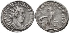 Roman Imperial Gallienus, 253-268. Antoninianus (Silver, 21 mm, 3.15 g, 11 h), Rome, 254-255. IMP C P LIC GALLIENVS P F AVG Radiate and cuirassed bust of Gallienus to right. Rev. APOLINI CONSERVA Apol