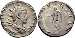 Roman Imperial Saloninus, 260. Antoninianus (Billon, 21 mm, 3.89 g, 5 h), Cologne, July-August 260. IMP SALON VALERIANVS AVG Radiate, draped and cuirassed bust of Saloninus to right, seen from behind.