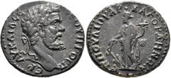 Roman Provincial LYDIA. Gordus-Julia. Septimius Severus, 193-211. Diassarion (Orichalcum, 24 mm, 6.27 g, 12 h), Julios Markos, archon. ΑΥ ΚAI Λ CЄ CЄOΥΗΡΟC ΠЄΡ Laureate head of Septimius Severus to ri