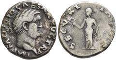 Roman Imperial Otho, 69. Denarius (Silver, 18 mm, 3.52 g, 5 h), Rome, 15 January-16 April 69. IMP M OTHO CAESAR AVG TR P Bare head of Otho to right. Rev. SECVRITAS [P R] Securitas standing front, head