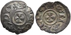Italy ITALY. Venezia (Venice). Pietro Gradenigo, 1289-1311. Piccolo (Billon, 12 mm, 0.29 g, 11 h). ✠•PE•GRA DVX• Cross. Rev. ✠•S•MARCVS• Cross. Biaggi 2795. MEC 12, 1088. Montenegro 66. Ragged edge, o