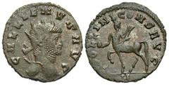 Roman Imperial Coins Gallienus. A.D. 253-268. Æ antoninianus (19 mm, 2.53 g, 6 h). 'Zoo' series. Rome, A.D. 267/8. GALLIENVS AVG, radiate head of Gallienus right / [A]POLLINI CONS AVG, centaur standin