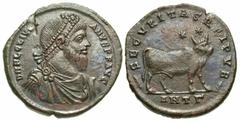 Roman Imperial Coins Julian II. A.D. 360-363. Æ maiorina (28 mm, 8.76 g, 5 h). Antioch, A.D. 361-363. D N FL CL IVLI-ANVS P F AVG, diademed, draped and cuirassed bust of Julian II right / SECVRITAS RE