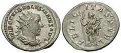 Roman Imperial Coins Volusian. A.D. 251-253. AR antoninianus (22 mm, 3.42 g, 12 h). Rome, A.D. 252. IMP C C VIB VOLVSIANVS AVG, radiate, draped and cuirassed bust of Volusian right / FELIC-ITAS PVBL, 
