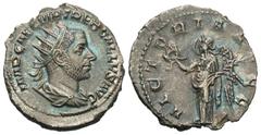 Roman Imperial Coins Trebonianus Gallus. A.D. 251-253. AR antoninianus (20 mm, 4.13 g, 7 h). Rome, A.D. 252/3. IMP CAE C VIB TREB GALLVS AVG, radiate, draped and cuirassed bust of Trebonianus Gallus r