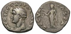 Roman Imperial Coins Otho. A.D. 69. AR denarius (17 mm, 2.42 g, 5 h). Rome. IMP OTHO CAESAR AVG TR [P], bare head of Otho left / SECVRI-TAS P R, Securitas standing facing, head left, holding wreath an