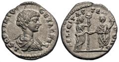 Roman Imperial Coins Geta. As Caesar, A.D. 198-209. AR denarius (17 mm, 12 h). Laodicea, under Septimius Severus and Caracalla, A.D. 198. L SEPTIMIVS GETA CAES, bare-headed, draped and cuirassed bust 