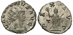 Roman Imperial Coins Gallienus. A.D. 253-268. BI antoninianus (19 mm, 2.44 g, 11 h). Rome, A.D. 263. GALLIENVS AVG, radiate and cuirassed bust of Gallienus right / PAX AVG, Pax standing left, holding 