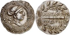 Monedas griegas / Greek coins (167/158-149 a.C.). Macedonia. Anfípolis. Tetradracma. (S. 1386 var) (CNG. III, 1103). 16,90 g. EBC-/EBC.
