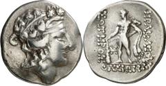 Monedas griegas / Greek coins (148-80 a.C.). Islas de Tracia. Tasos. Tetradracma. (S. 1759) (CNG. VI, 359). 16,37 g. MBC.