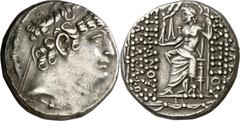Monedas griegas / Greek coins Imperio Seléucida. Filipo I, Filadelfos (95-75 a.C.). Antioquía ad Orontem. Tetradracma. (S. 7196 var) (CNG. IX, 1319). 15,84 g. MBC+.