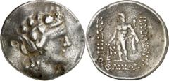 Monedas griegas / Greek coins (148-80 a.C.). Islas de Tracia. Tasos. Tetradracma. (S. 1759) (CNG. VI, 359). Algo alabeada. 16,62 g. MBC-.