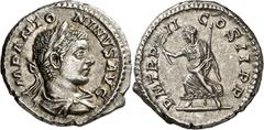 Monedas romanas / Roman coins (219 d.C.). Eliogábalo. Denario. (Spink 7530) (S. 143) (RIC. 21). 3,57 g. EBC-.