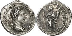 Monedas romanas / Roman coins (219 d.C.). Eliogábalo. Denario. (Spink 7551) (S. 282) (RIC. 150). 2,86 g. MBC+.