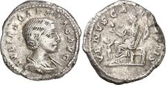 Monedas romanas / Roman coins (220 d.C.). Julia Soaemias. Denario. (Spink 7720) (S. 14) (RIC. 243). 2,42 g. MBC.