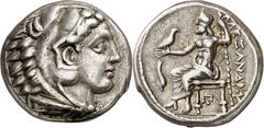 Monedas griegas / Greek coins Imperio Macedonio. Casandro (317-297 a.C.). Anfípolis. Tetradracma. (S. falta) (CNG. III, 991). 17,12 g. MBC+.