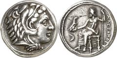 Monedas griegas / Greek coins Imperio Macedonio. Casandro (317-297 a.C.). Anfípolis. Tetradracma. (S. falta) (CNG. III, 991). 17,17 g. MBC+.