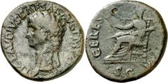Monedas romanas / Roman coins (41-42 d.C.). Claudio. Dupondio. (Spink 1855) (Co. 1) (RIC. 94). 14,66 g. MBC-.