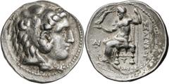 Monedas griegas / Greek coins Imperio Seléucida. Seleuco I, Nicator (312-281 a.C.). Tetradracma. (S. 6829 var) (CNG. IX, 12). Atractiva. 17,03 g. MBC+.