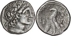 Monedas griegas / Greek coins Egipto Ptolemaico. (79-78 a.C.). Ptolomeo XII, Neo Dionisos (80-58/55-51 a.C.). Tetradracma. (S. 7944 var) (BMC. VI, pág. 118, nº 3). 14,15 g. MBC+/MBC.