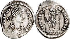 Monedas romanas / Roman coins (384-388 A.D.). Magnus Maximus. Treveri (Trier). Siliqua. (Spink 20644) (S. 20a) (RIC. 84b1). 1,84 g. MBC+.