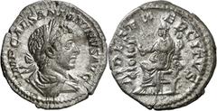 Monedas romanas / Roman coins (219 d.C.). Eliogábalo. Denario. (Spink falta) (S. 30) (RIC. 68). 2,74 g. MBC+.