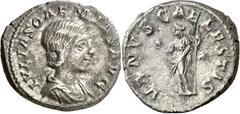 Monedas romanas / Roman coins (220 d.C.). Julia Soaemias. Denario. (Spink 7719 var) (S. 8) (RIC. 241). 2,44 g. MBC.