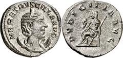Monedas romanas / Roman coins (250 d.C.). Herennia Etruscilla. Antoniniano. (Spink 9495 var) (S. 19) (RIC. 59b). 4,53 g. EBC-.