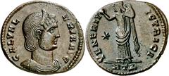 Monedas romanas / Roman coins (310 A.D.). Galeria Valeria. Heraclea. Follis. (Spink 14594) (Co. 2) (RIC. 50). Obv.: GAL. VALERIA AVG. Her bust diademed and draped. Rev.: VENERI VICTRICI. Venus standin